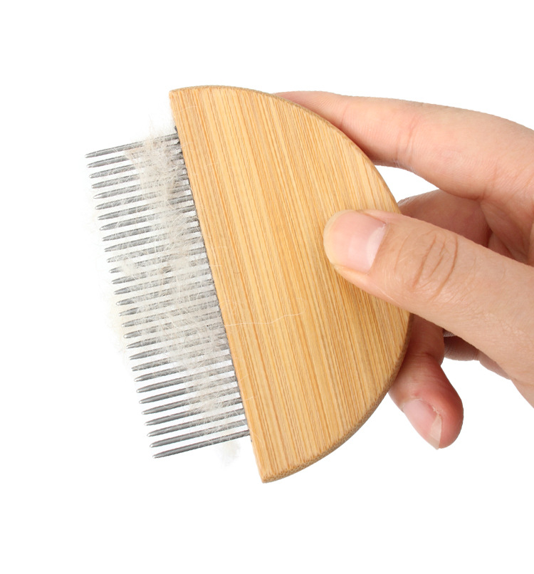 宠物跳蚤梳 猫狗清洁除虱子梳子竹木宠物篦子宠物用品直排梳