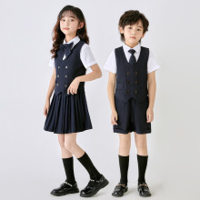 夏季幼儿园园服套装小学生校服衬衫套装儿童表演服毕业服合唱班服