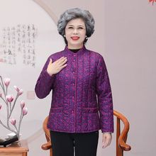 中老年女装棉衣老人薄棉袄妈妈装保暖羽绒棉内胆衣奶奶装棉服外套