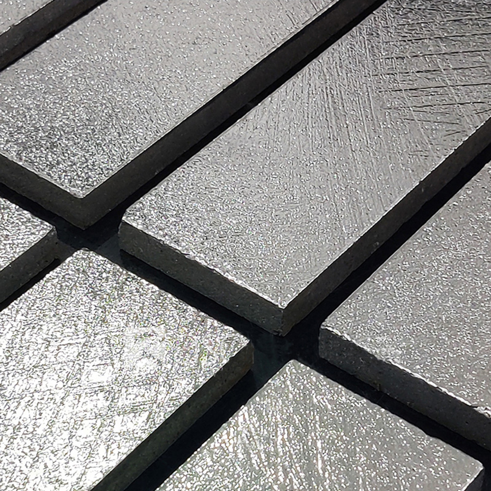 喜茶金属釉面砖电镀银色石材瓷砖工业风卫生间墙砖工装艺术手工砖