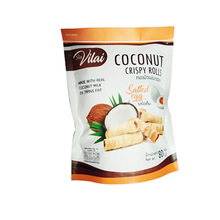泰国进口袋装零食 VILAI唯来原味/咸蛋黄味椰子卷 商超批发80g