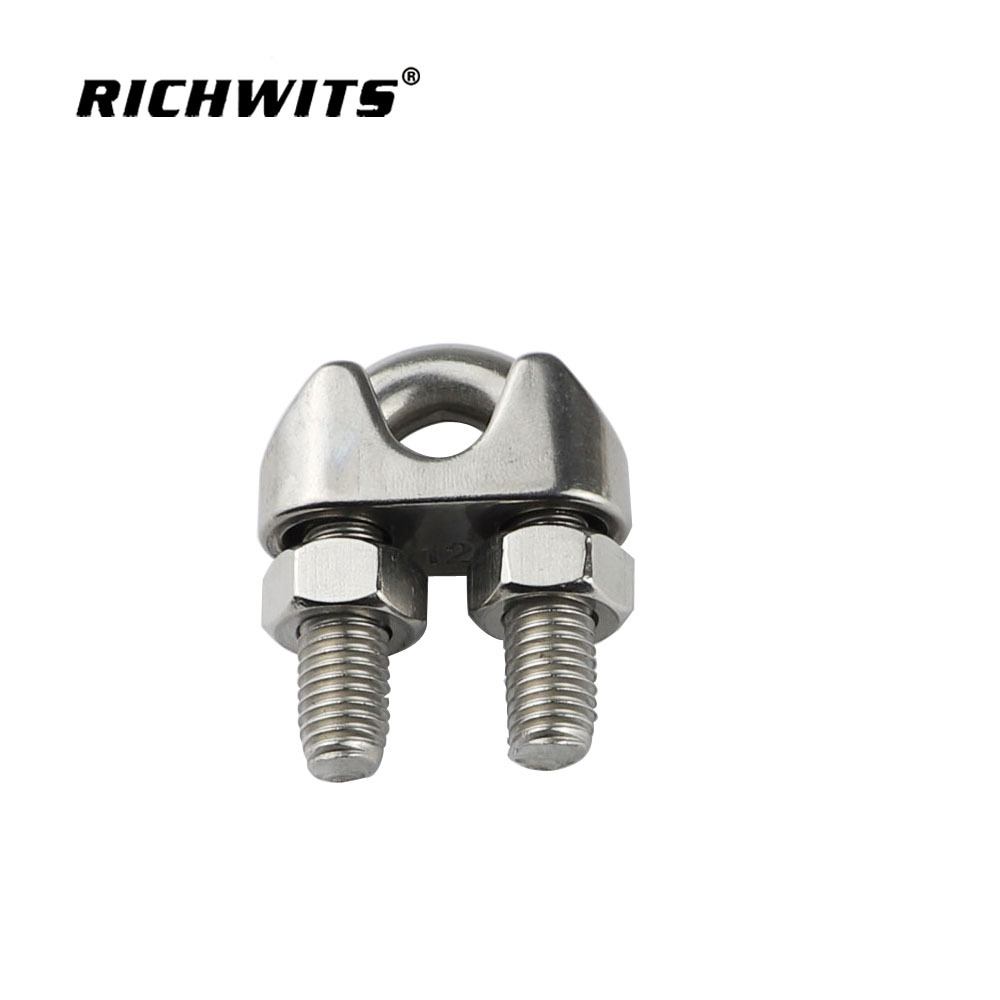richwits 不锈钢din741卡头 夹头 钢丝绳固定扣 u型夹 绳卡-阿里巴巴