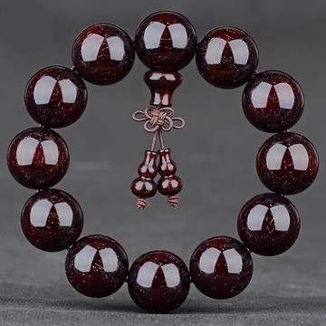 正宗老料小叶紫檀手串满金星高密度男女款佛珠文玩手链108颗真品