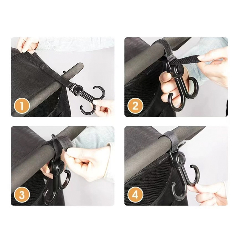 Battery Car Hook Versatile Universal Hook Bicycle Shopping Cart Storage Hook Stroller Accessories Double Hook Hook Hook Bag