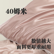真丝枕巾重磅丝绸40/35姆米枕套桑蚕丝枕头套一对装冰丝乳胶可用