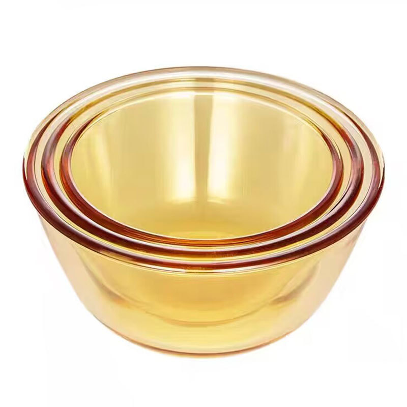 Salad Bowl Universal Household Egg Glass Bowl Father's Day Simple Soup Bowl Baking Bowl Glass Basin Bowl Glass Tableware