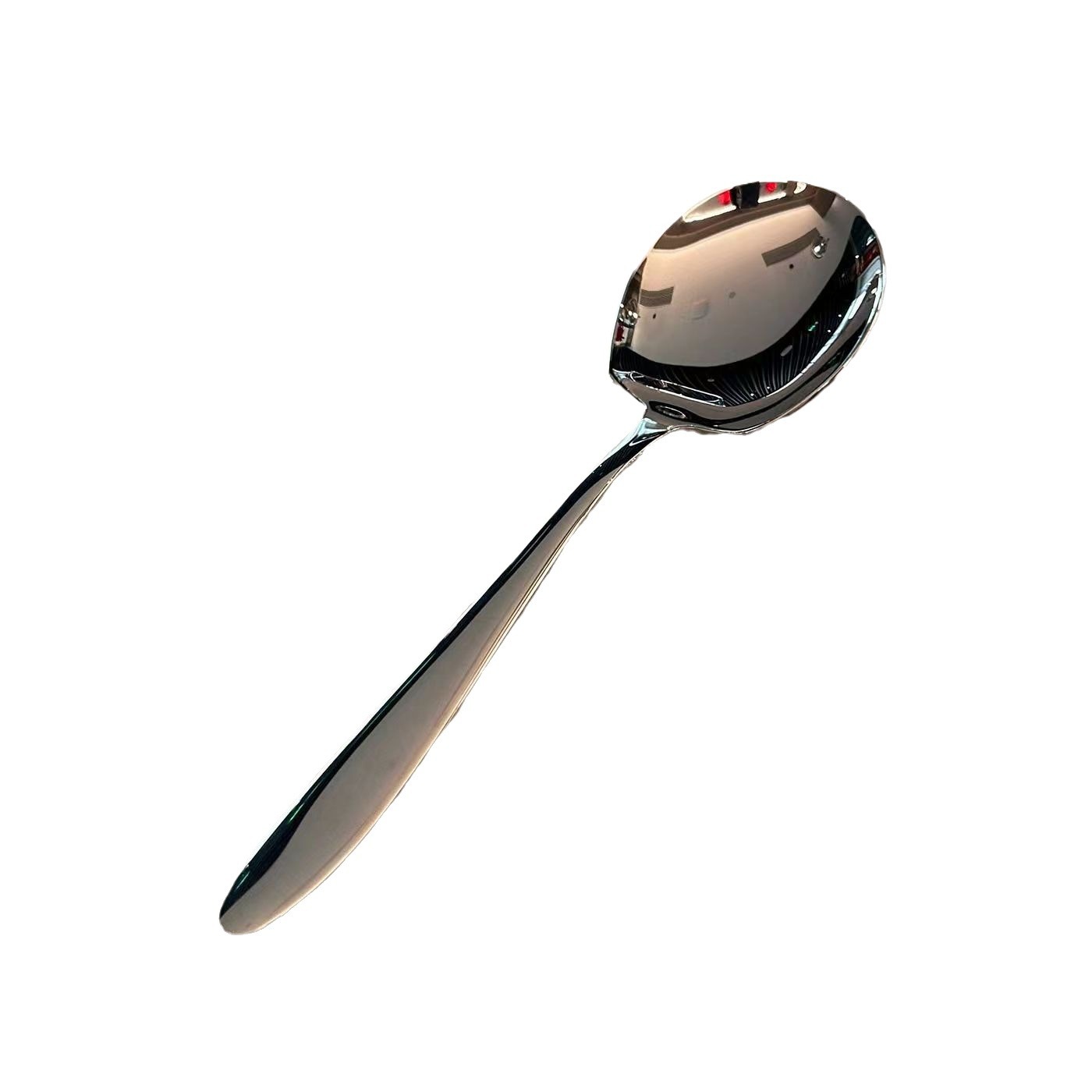 Internet Celebrity Funny Dry Rice Man Stainless Steel Serving Spoon Restaurant Spoon for Soup Serving Public Spoon Student Dormitory Long Handle Spoon