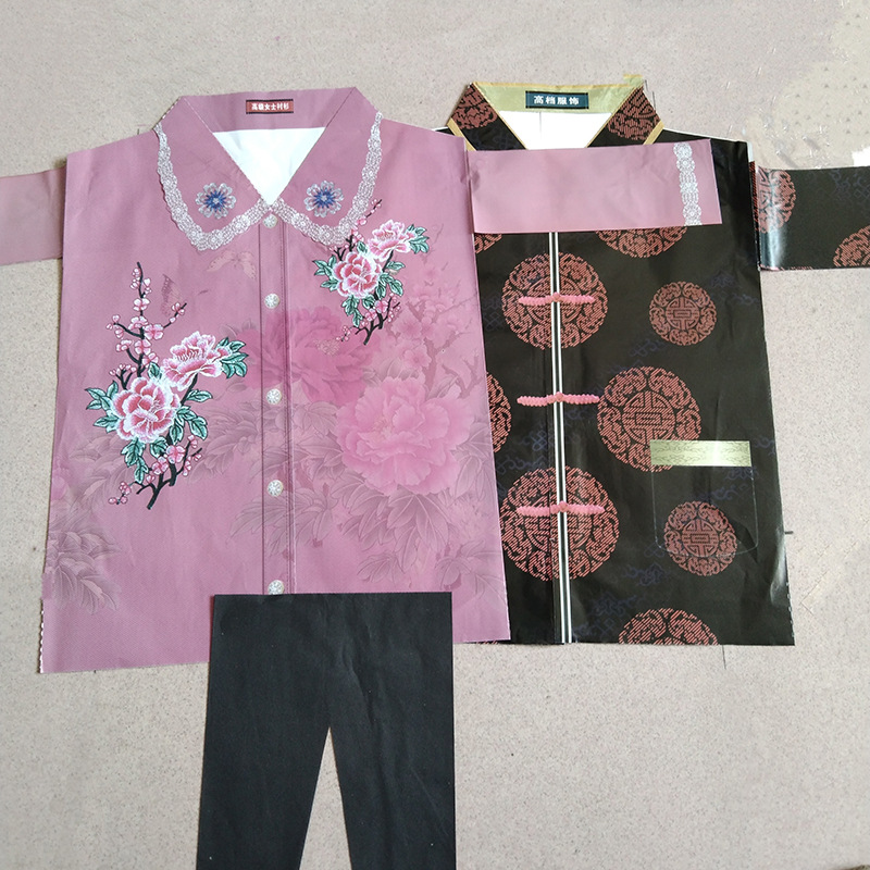 祭祀男士女士纸衣服套装寒衣清明五七十月一烧纸钱冥币阴间纸衣服