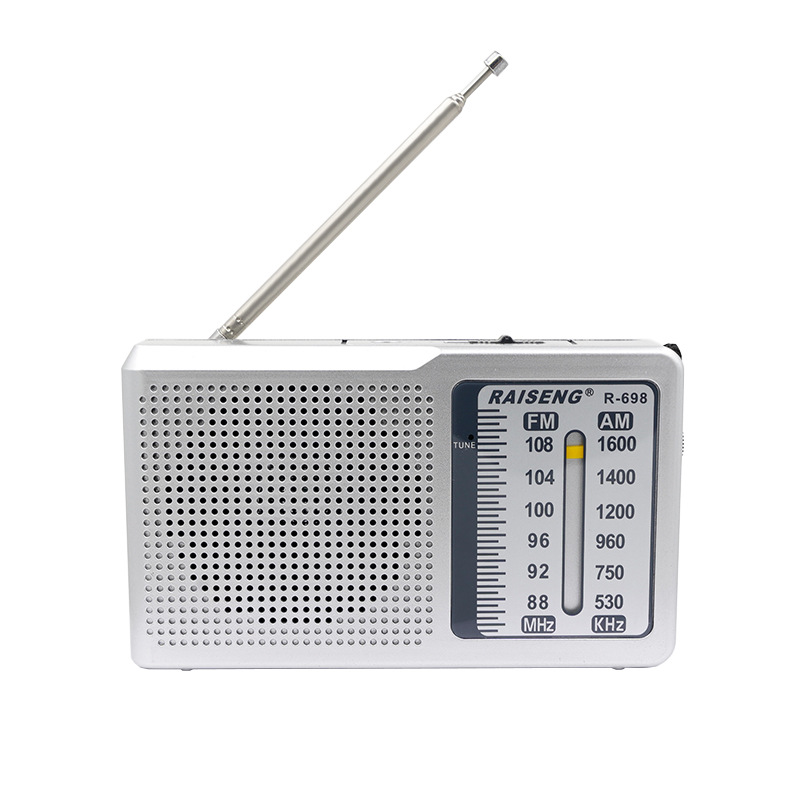 Retro Pointer Radio FM/AM FM Radio Two-Band Portable Old Radio Dry Battery