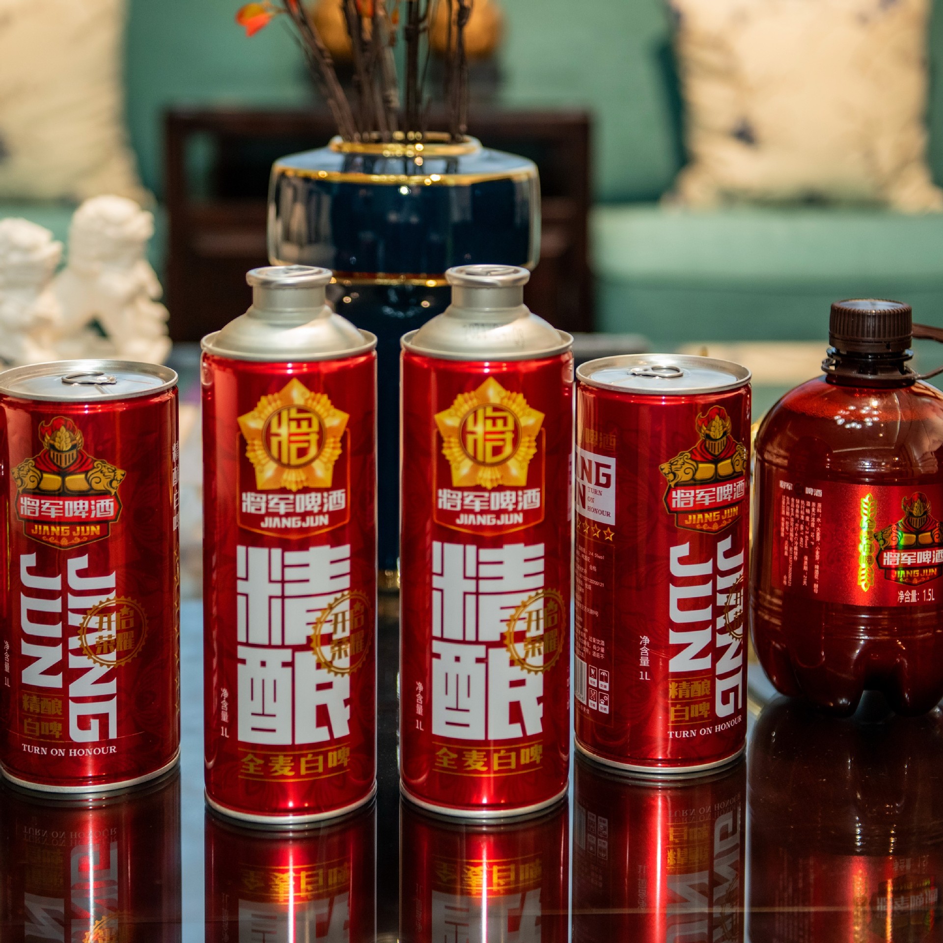 将军精酿原浆啤酒小麦白啤酒生啤泰山原浆全麦鲜啤桶装扎啤1.5升