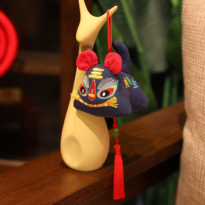 传统民间工艺布老虎摆件中国风小老虎公仔毛绒玩具民俗虎年吉祥物