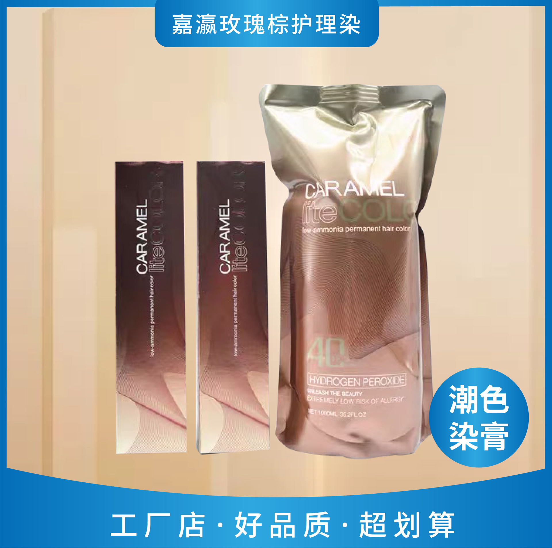 嘉瀛玫瑰护理染膏十二星染发膏理发店发廊批发专用染膏嘉瀛染发剂