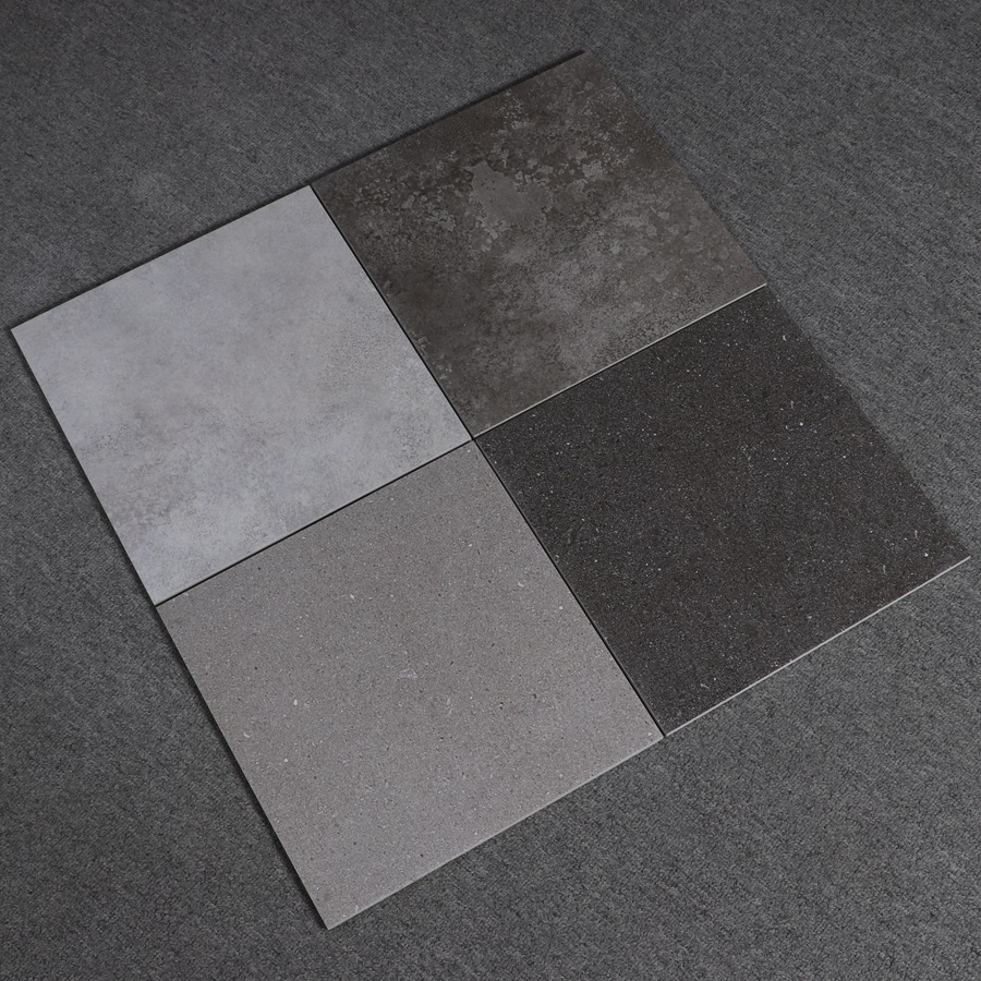 厨房防滑地砖浴室淋浴房灰色水泥瓷砖300x300阳台耐磨砖复古北欧