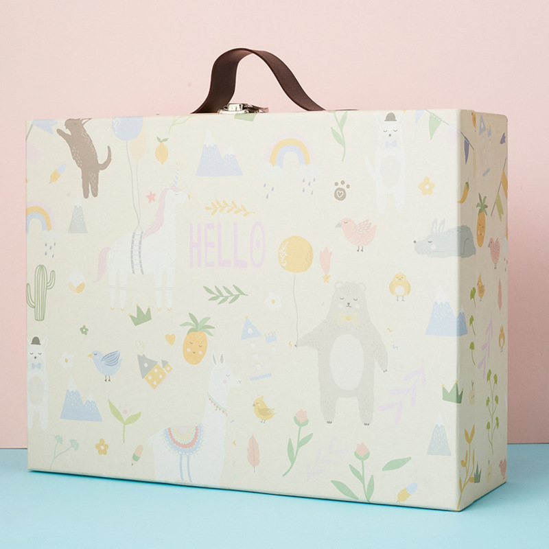 儿童生日礼盒新生儿包装盒满月礼物盒婴儿礼品盒被子礼盒空盒