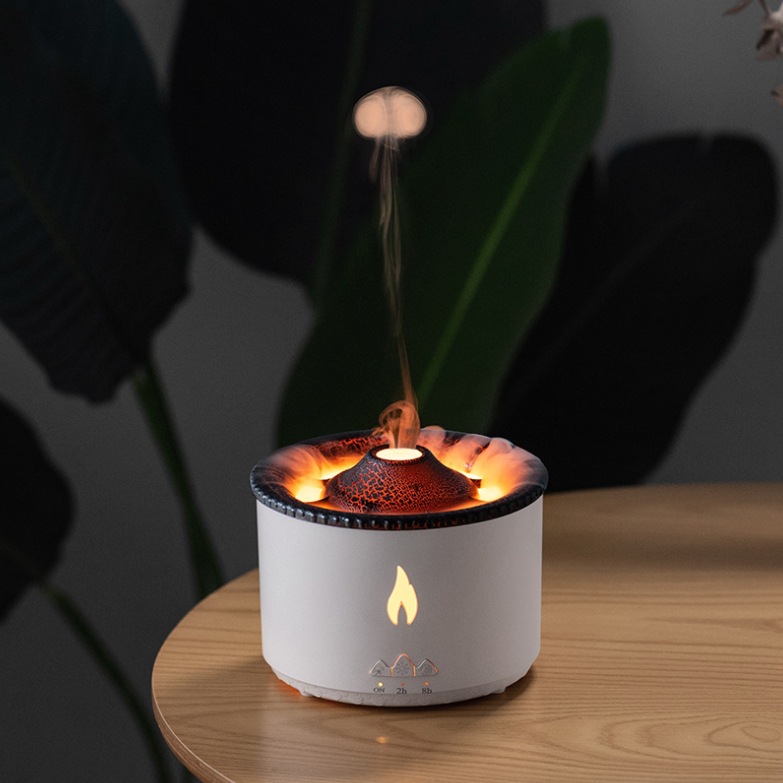 Water Drop Humidifier Flame Aroma Diffuser Household Large Capacity Intelligent Volcano Spray Atomizer Wholesale