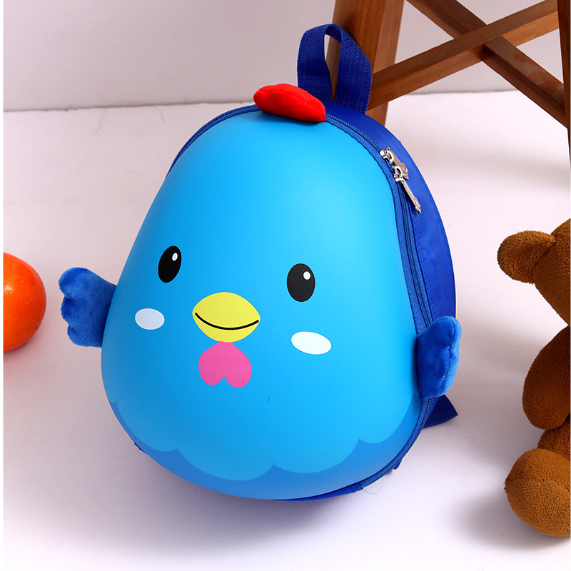 Printed Logo Primary School Cartoon Schoolbag Hardshell Bag Kindergarten Small School Bags for Babies Children Egg Shell Backpack