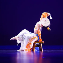 儿童豆蔻梢头古典舞蹈演出服少儿扇子舞飘逸女童中国舞表演衣服装