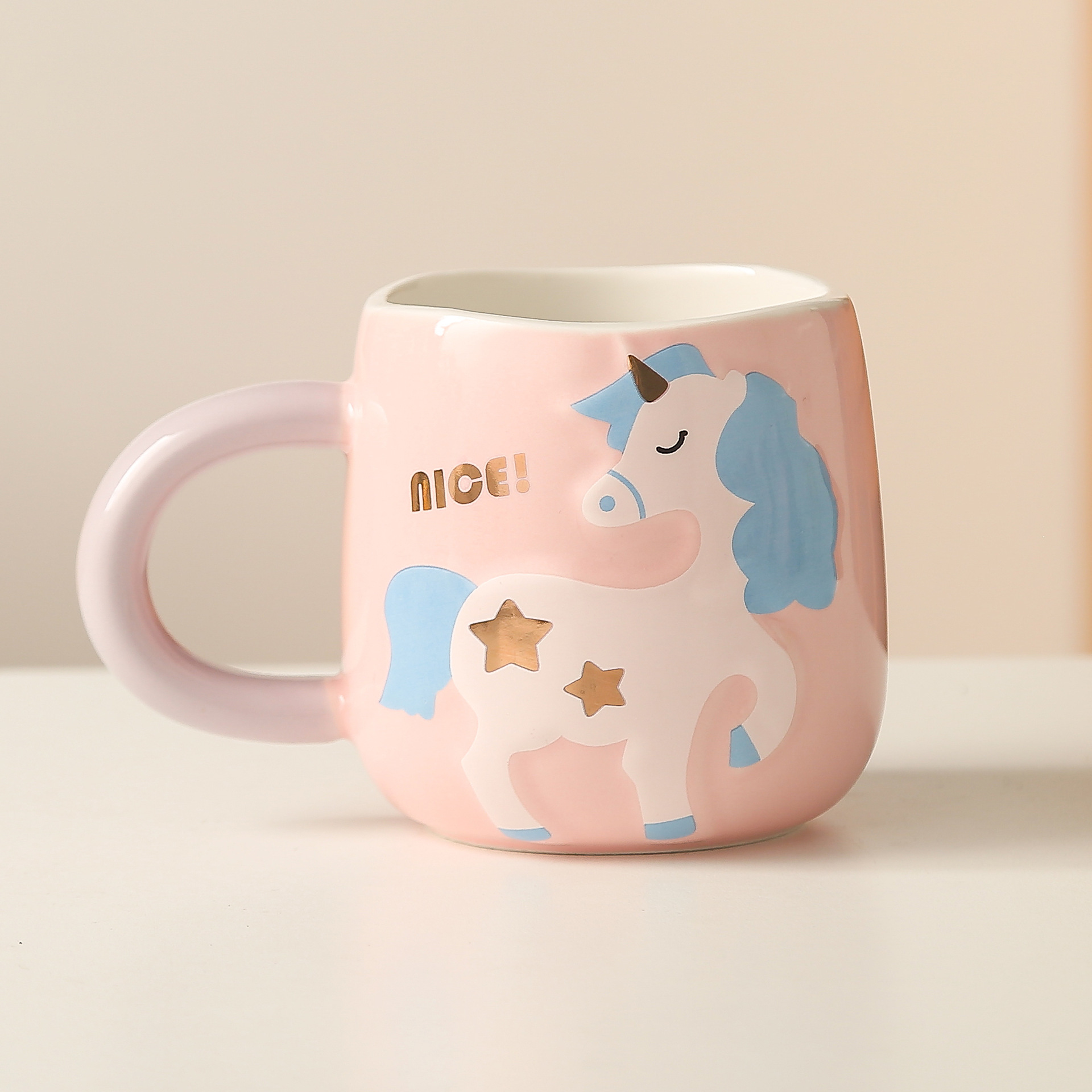 Creative Unicorn Ceramic Cup Office Coffee Cup Water Cup Student Mug Cute Girl Mug