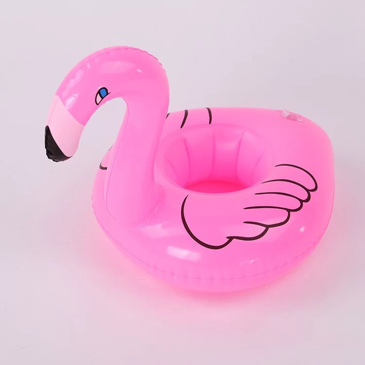 Inflatable Water Unicorn Mini Swimming Ring Toy Inflatable Ice Bucket Cup Holder