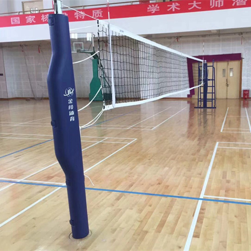 金陵体育室内直插式比赛排球柱zpz-1/13160排球器材排球架