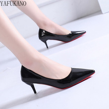 Patent Leather High Heels Fashion Thin Heels Ladies Casual跨