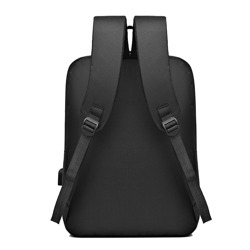 Foreign Trade Export Men's Business Backpack USB Rechargeable Laptop Bag Thermal Transfer Oxford Cloth Backpack