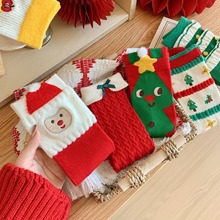 圣诞袜子女中筒袜秋冬季大红色本命年袜子新年礼物韩系ins风棉袜