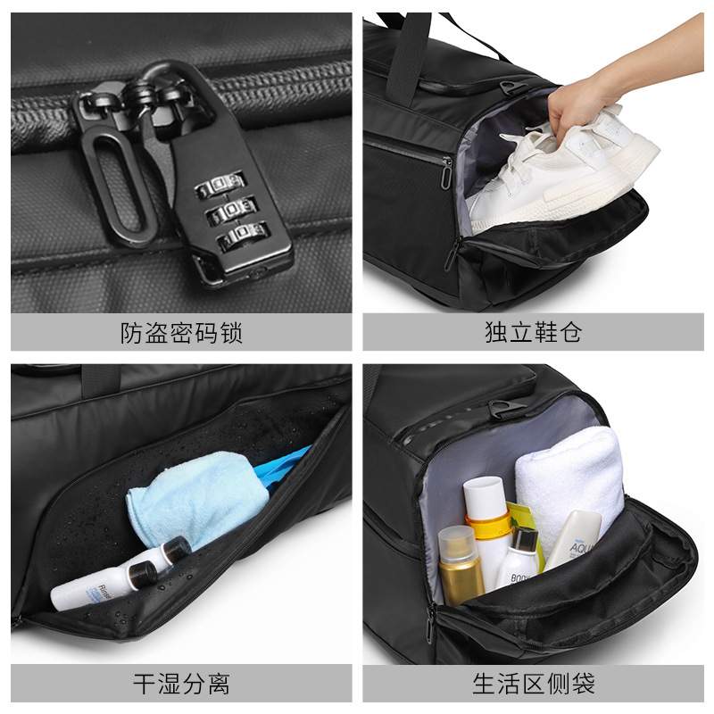 Portable Large Capacity Gym Bag Men's Dry Wet Separation Waterproof Travel Exercise Computer Backpack Men's Backpack