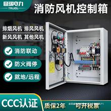 CCC消防风机控制箱联动配电双电源风机柜双速排烟风机控制箱4/2KW