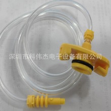 美式连接器3/5/10/30/50CC黄色适配器转接器进口料点胶针筒连接管