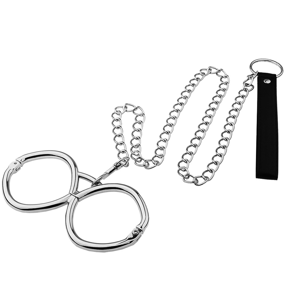 情趣用品男女性用品sm捆绑束缚玩具金属手铐项圈8字手铐手环调情