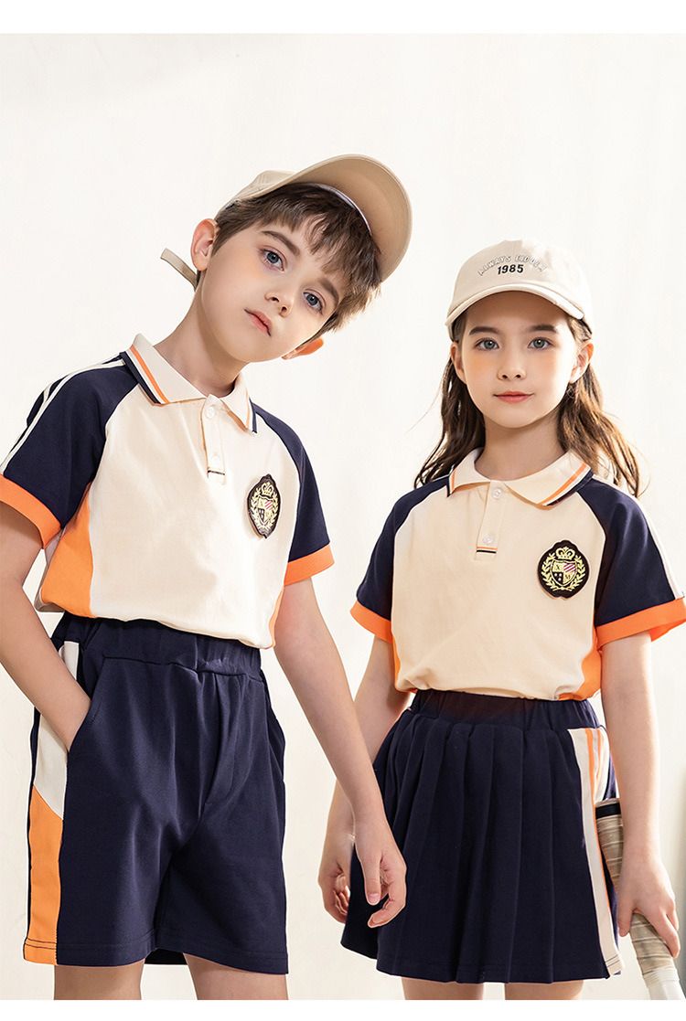 夏装小学生校服套装学院风棒球服幼儿园园服儿童班服运动服两件套