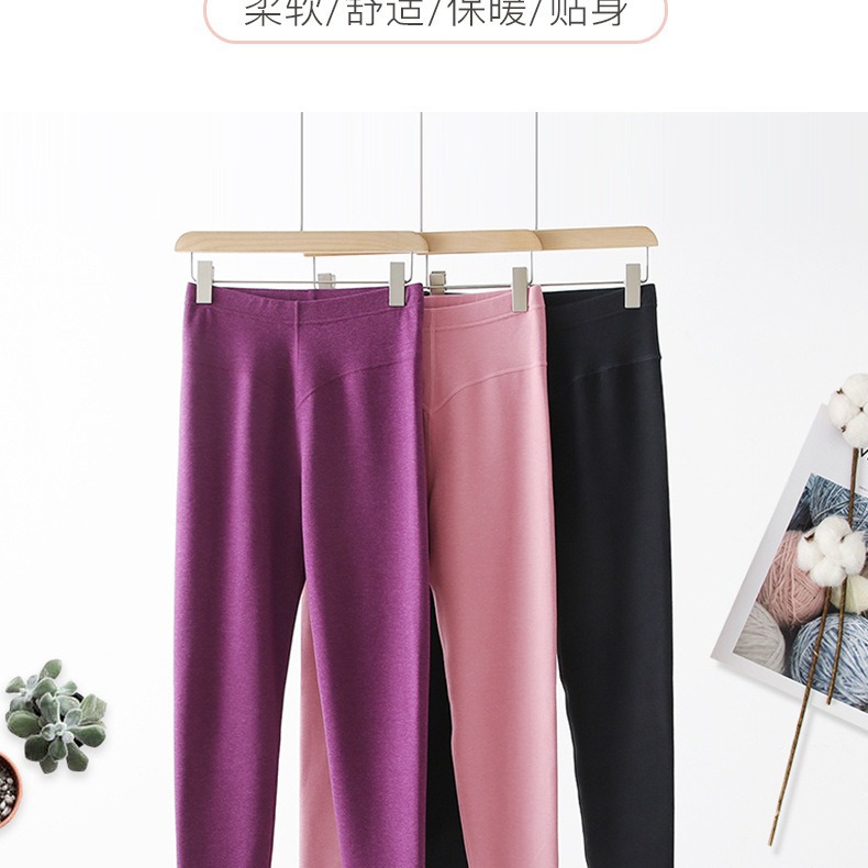 德绒秋裤女双面磨毛保暖裤女士打底裤羊毛裤雪花绒2022新品-阿里巴巴