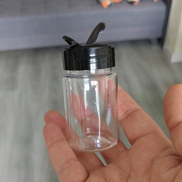 100克翻盖调味品瓶胡椒粉瓶pet100克调料罐50克孜然辣椒撒粉瓶子