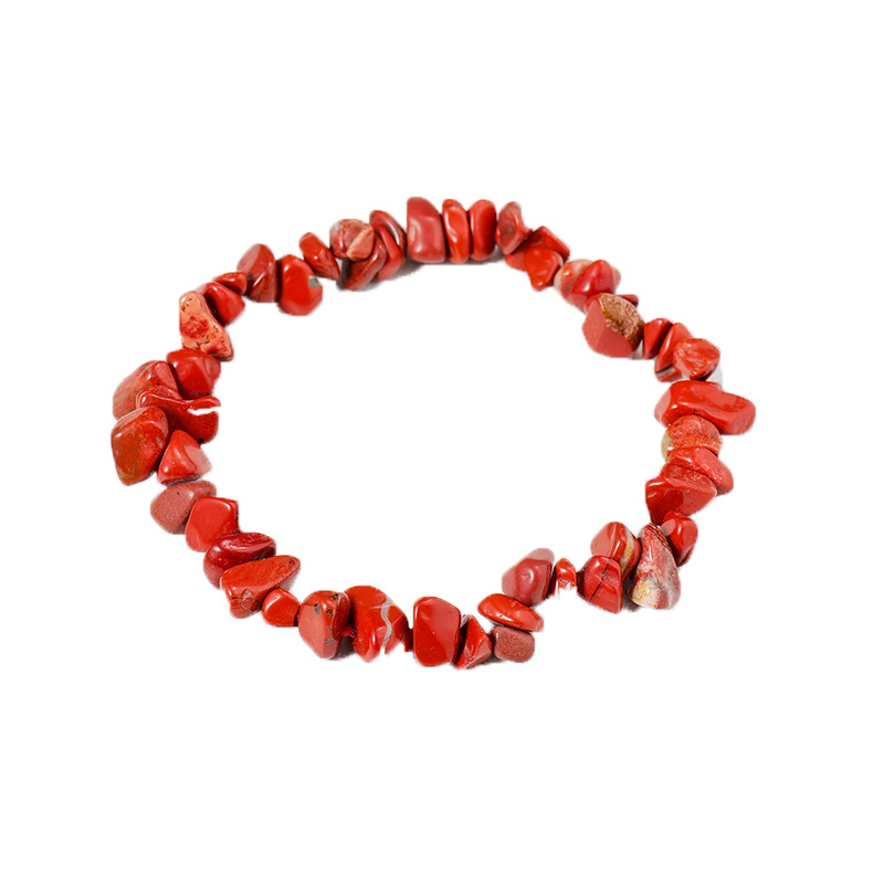 Cross-Border Natural Crystal Gravel Men's and Ladies' Bracelets Colors Irregular Agate Gravel Diy Jewelry Bracelet