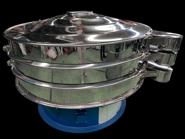 定制三次元旋振筛塑料颗粒不锈钢圆筛机茶叶振动筛选机石粉震动筛