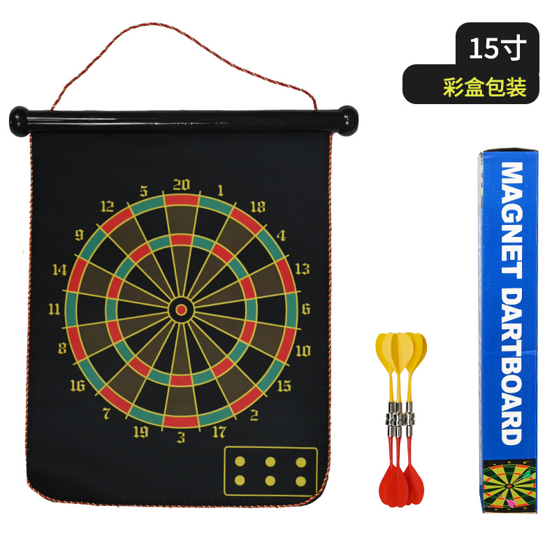 Cross-Border Double-Sided Magnetic Dart Board Set Parent-Child Children's Toys Cartoon Casual Competition Dual-Use in Stock Wholesale