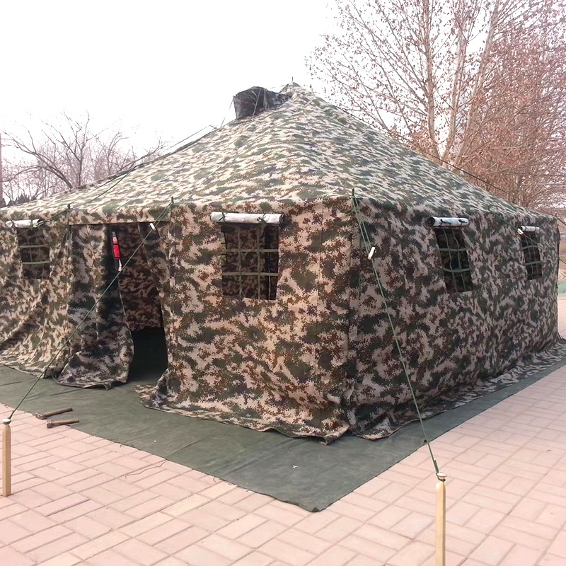 厂家直供81型班用单帐篷 野外驻训用帐篷 撑杆式 23.