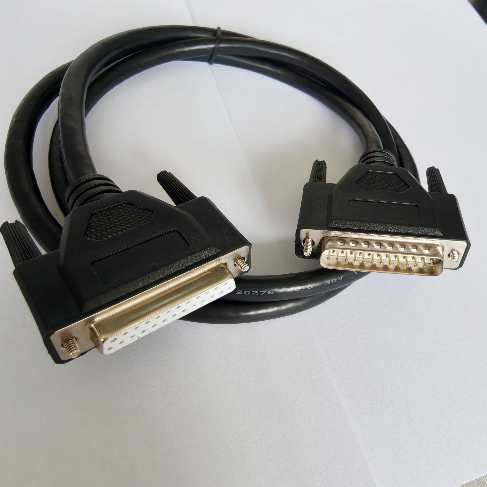 db25数据线DB25公对母打印线25针M对孔F延长线双排并口线电脑