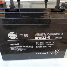 SENRY三瑞蓄电池6FM33 12V33AH机房 配电柜 UPS/EPS电源配套