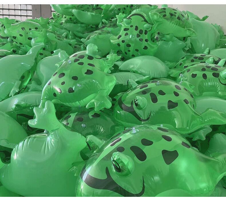 Factory in Stock Internet Celebrity Luminous Frog Balloon Toy Bouncing Inflatable Night Market Stall Luminous Hot Portable Balloon