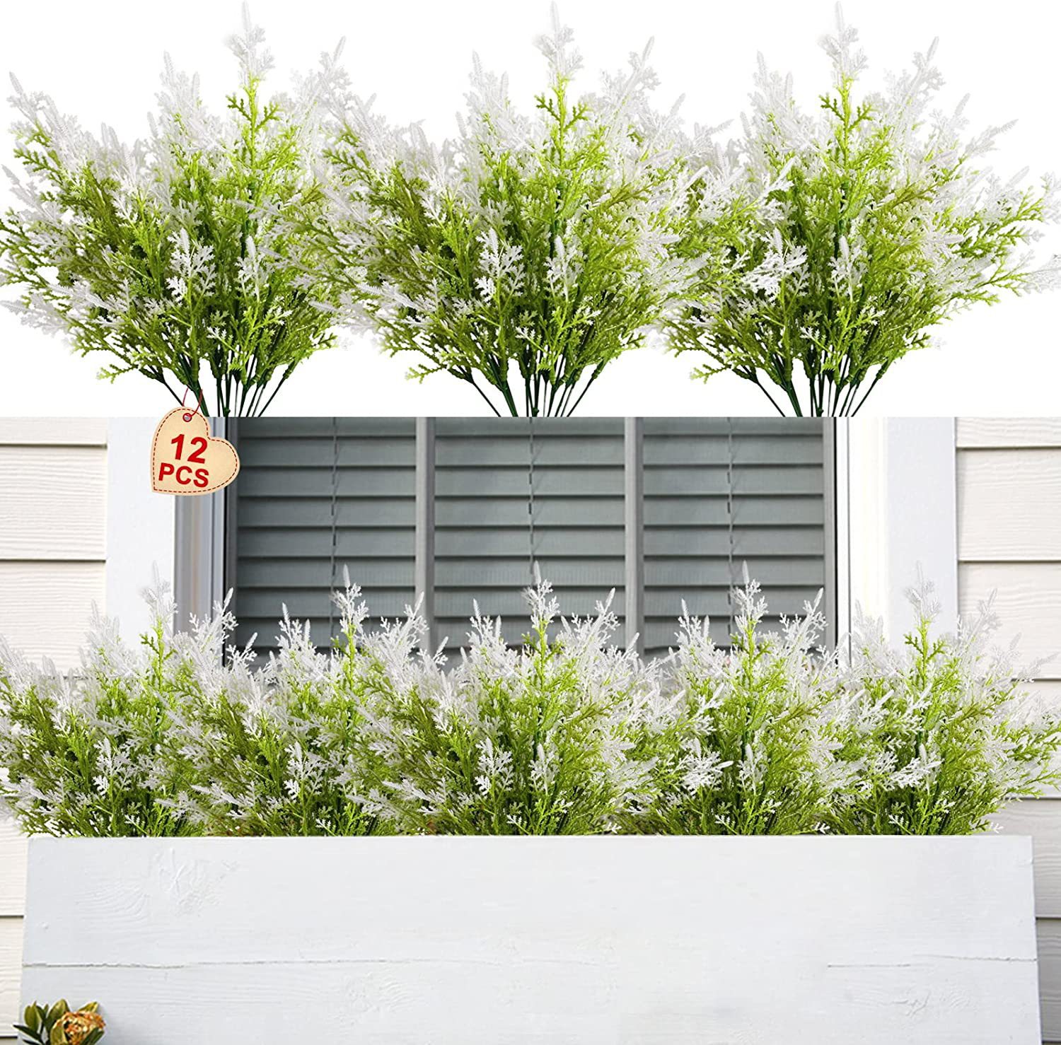 Cross-Border Artificial Plastic Pine Green Leaf Balcony Garden Pot Display Decorative Greenery Home Landscape Decoration Plants