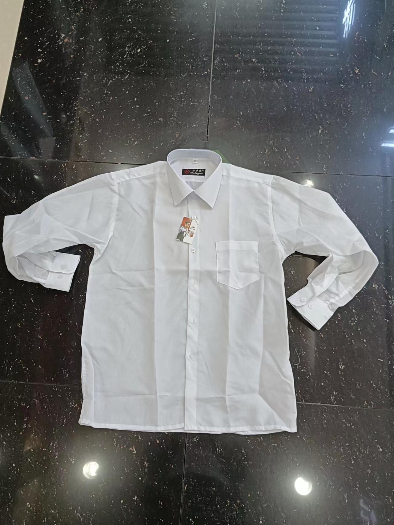 Wholesale Disposable Cheap White Shirt Men's Long Sleeve Special Large Size Four Seasons Performance Matching Sample Clothes Factory Direct Sales