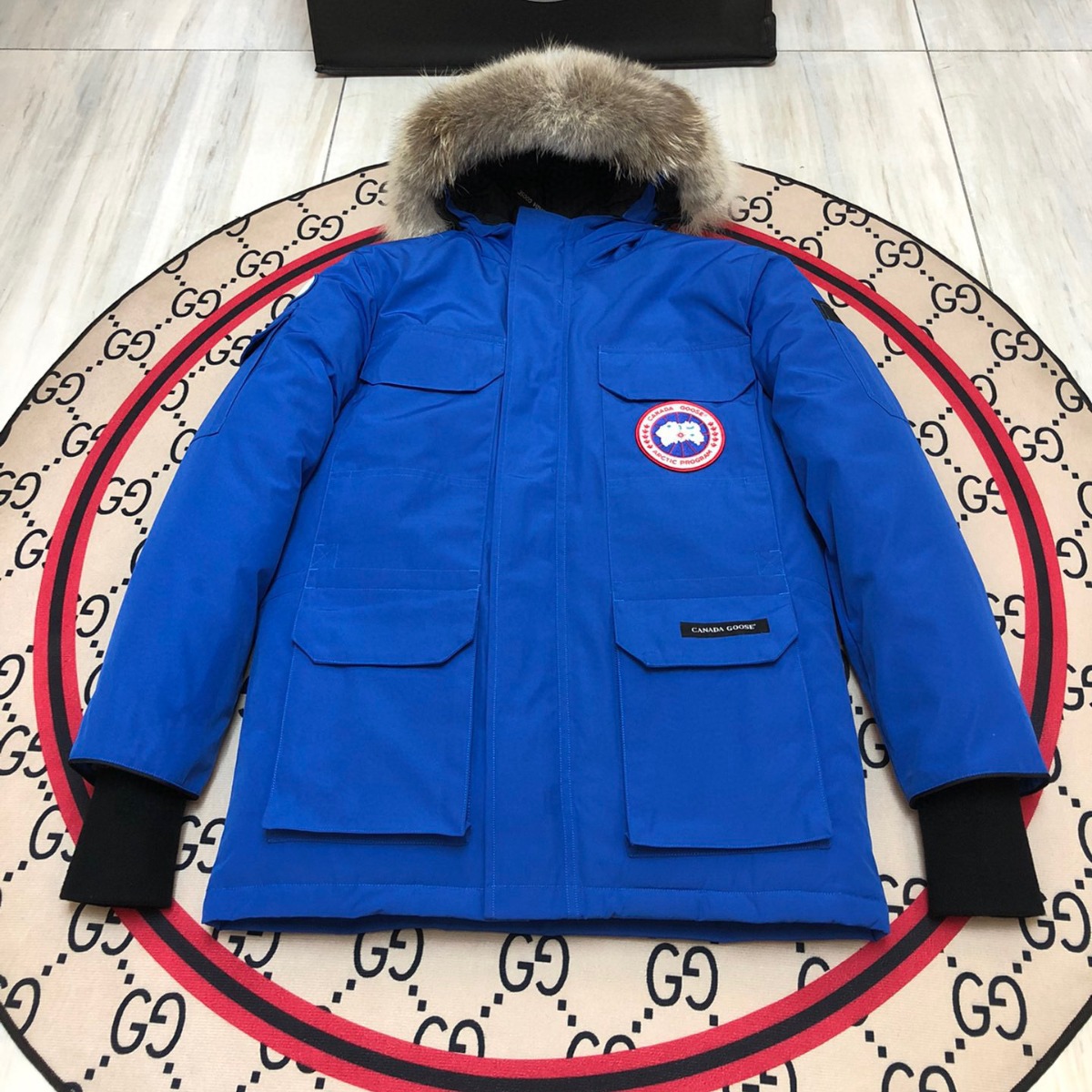 08款加拿大鹅顶级版本真狼毛90绒白鸭绒远征款派克大衣经典羽绒服