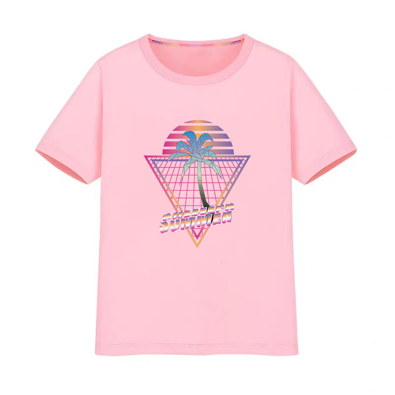 新款夏威夷字母烫画图案 衣服热转印logo印花烫图胶印柯式烫画贴