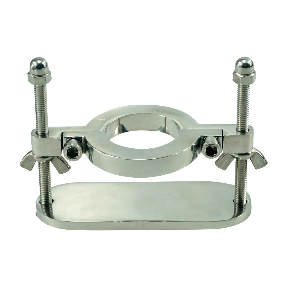 不锈钢阴囊挤压器束缚器蛋蛋sm日常佩戴情趣带刺吊坠负重环