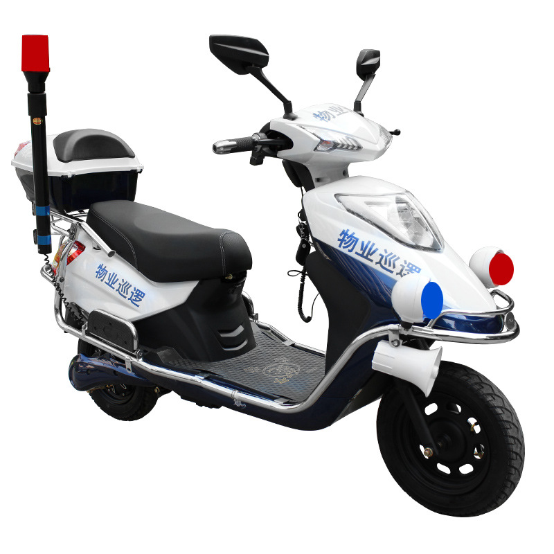 巡逻电动车保安治安电瓶车物业小区校园广场电动摩托车两轮3c上牌