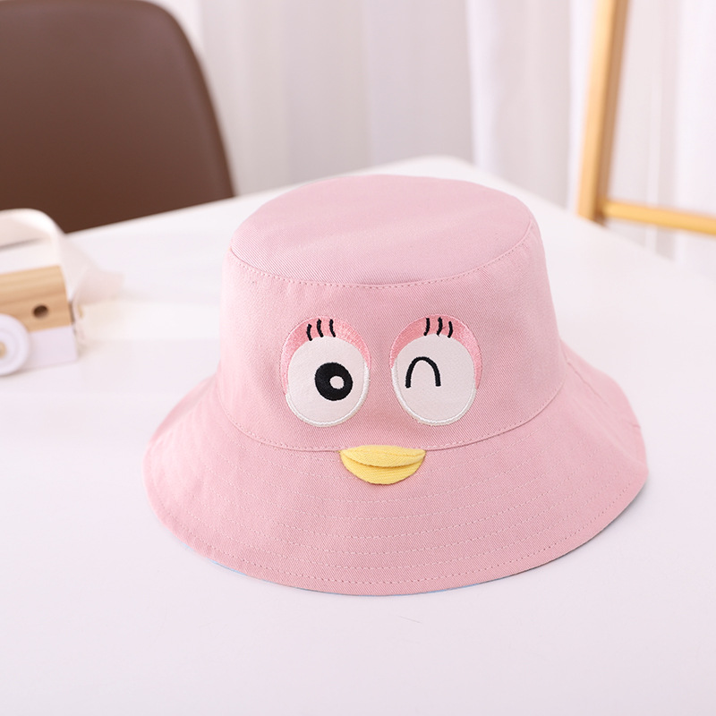 Children's Hat Spring Thin Big Brim Bucket Hat Baby Summer Outdoor Sun Protection Sun Hat Middle and Big Children Bucket Hat