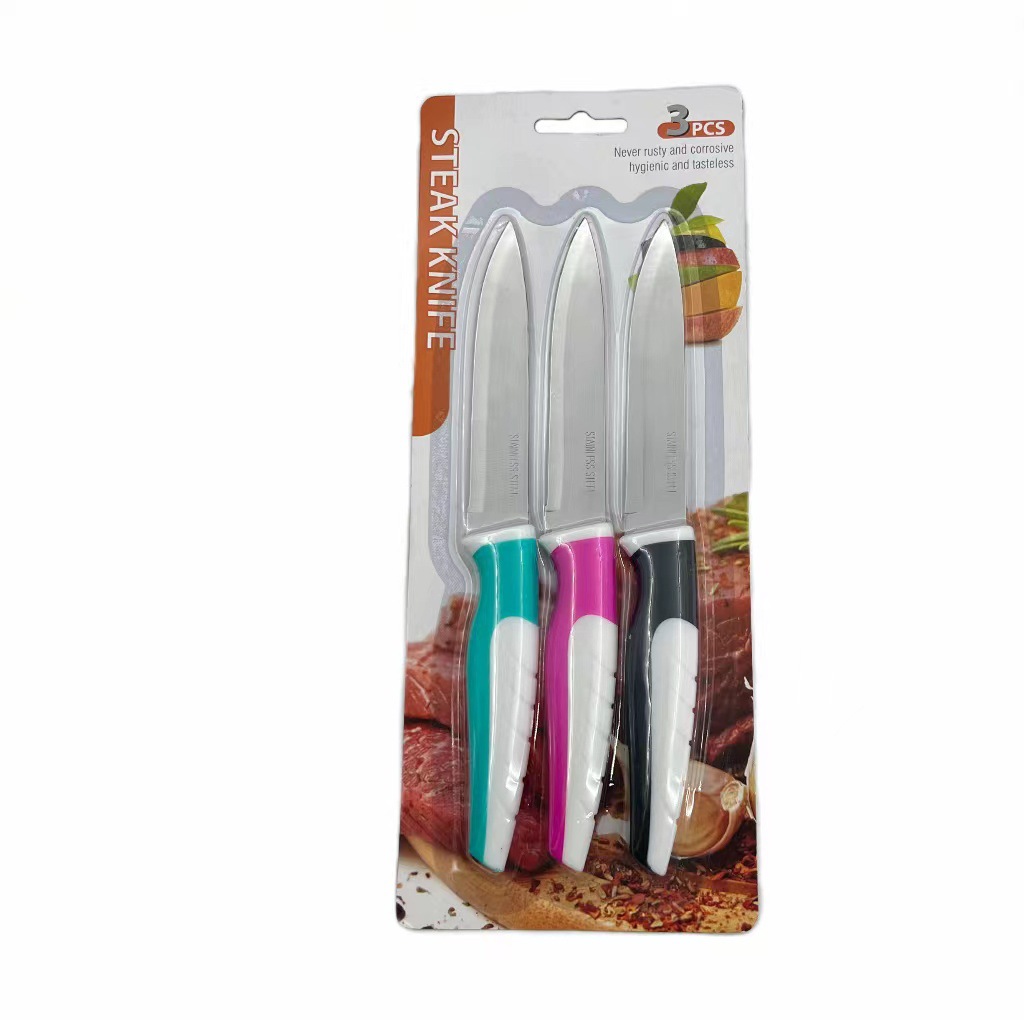 Multi-Functional Sst Fruit Knife Set Replaceable Blade Knife Steak Knife Small Kitchen Fruits Peeler