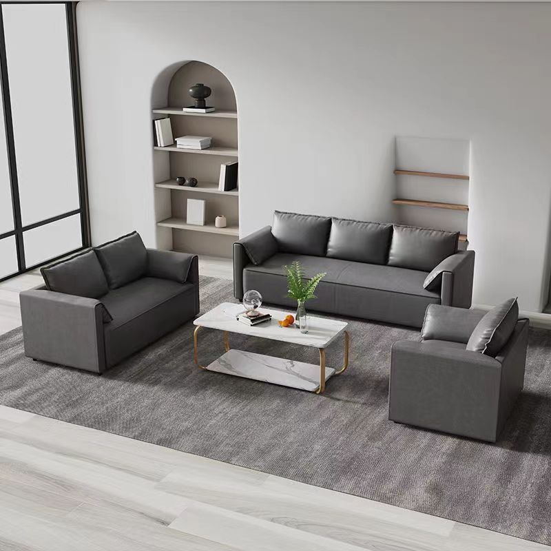 科技布艺沙发小户型北欧现代简约双人三人客厅卧室公寓出租房沙发